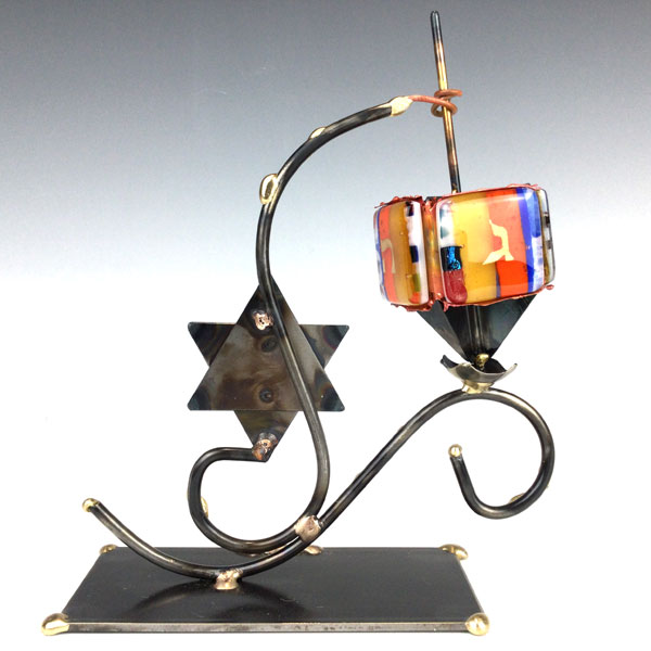 Dreidel on Star Stand